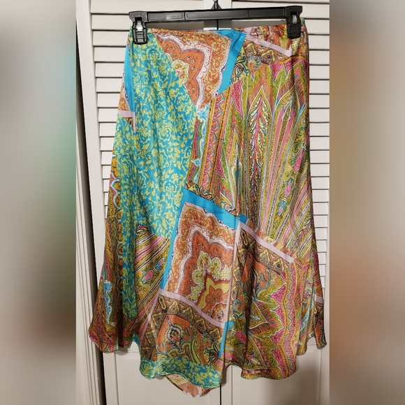 Elyse Hart Ltd Paisley Women's Skirt Size 8 - Picture 3 of 4